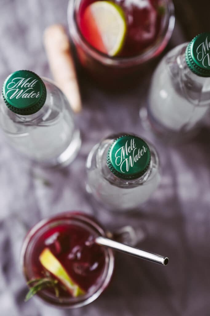 Homemade Berry, Ginger And Rosemary Lemonade