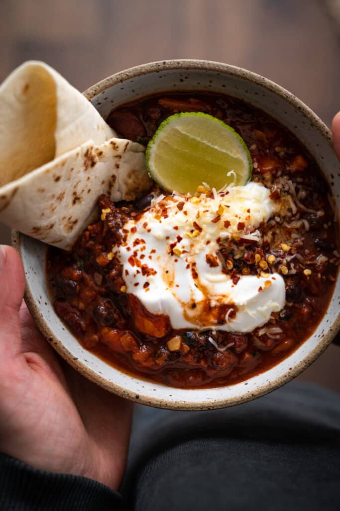 Bean And Sweet Potato Chilli