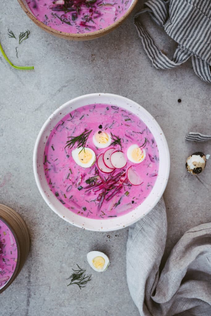 Lithuanian Cold Beetroot Soup