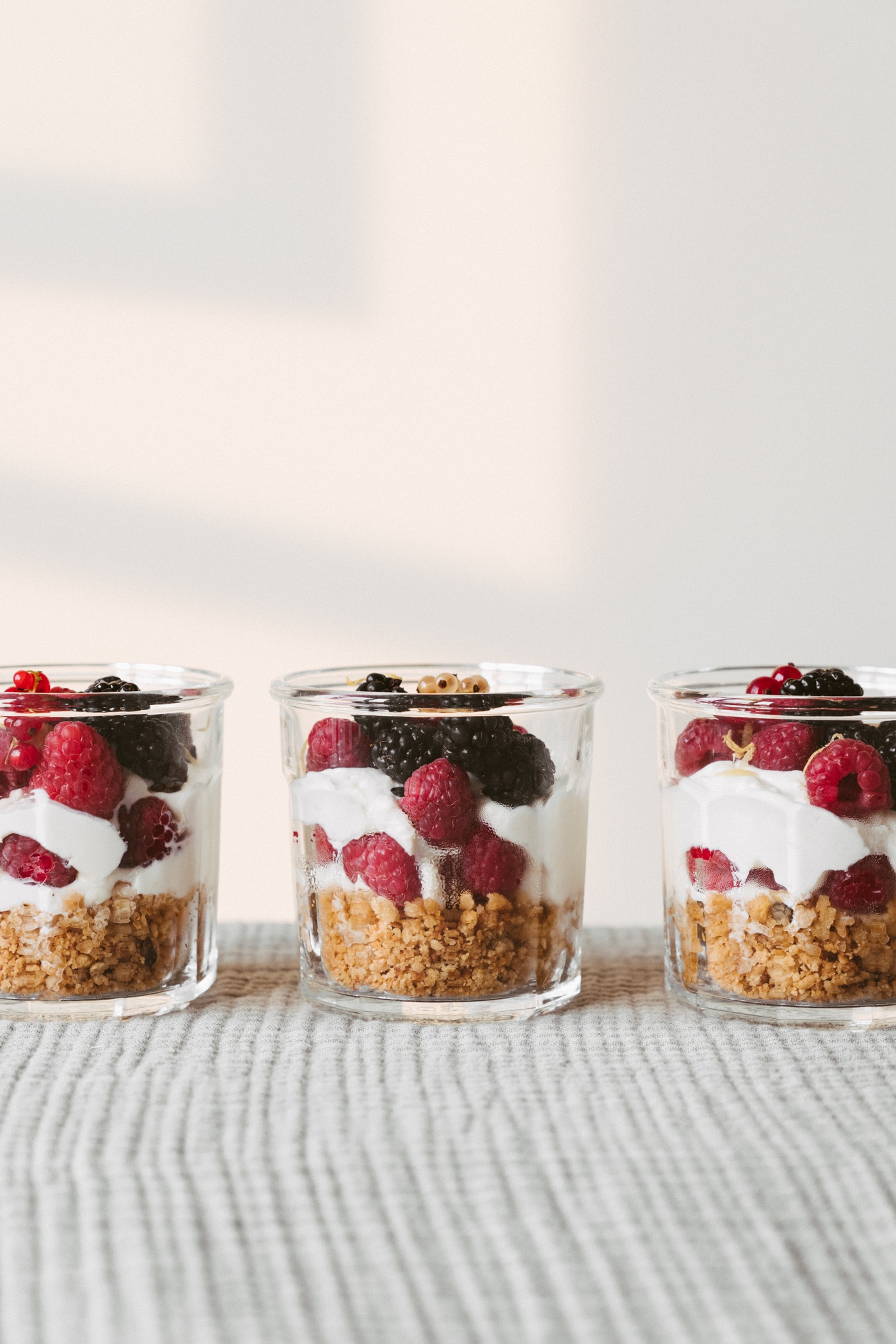 No Bake Cheesecake Jars With Berries