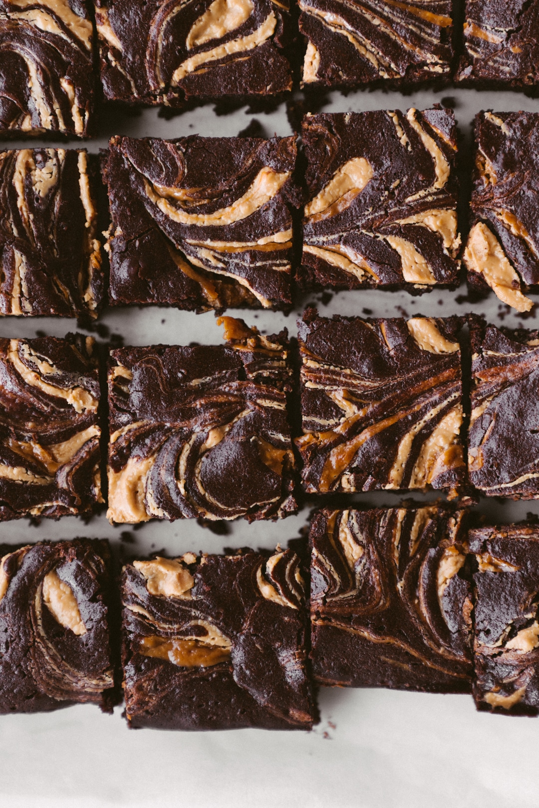 Fudgy Brownies With Caramel And Peanut Butter