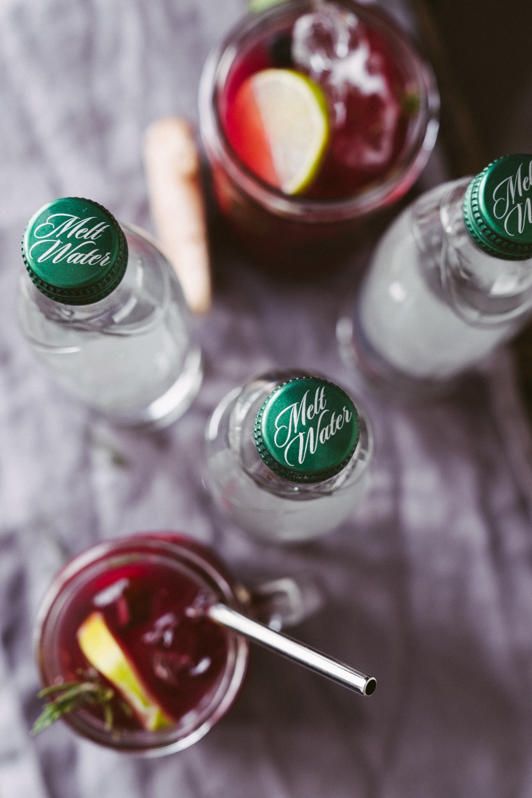 Homemade Berry, Ginger And Rosemary Lemonade