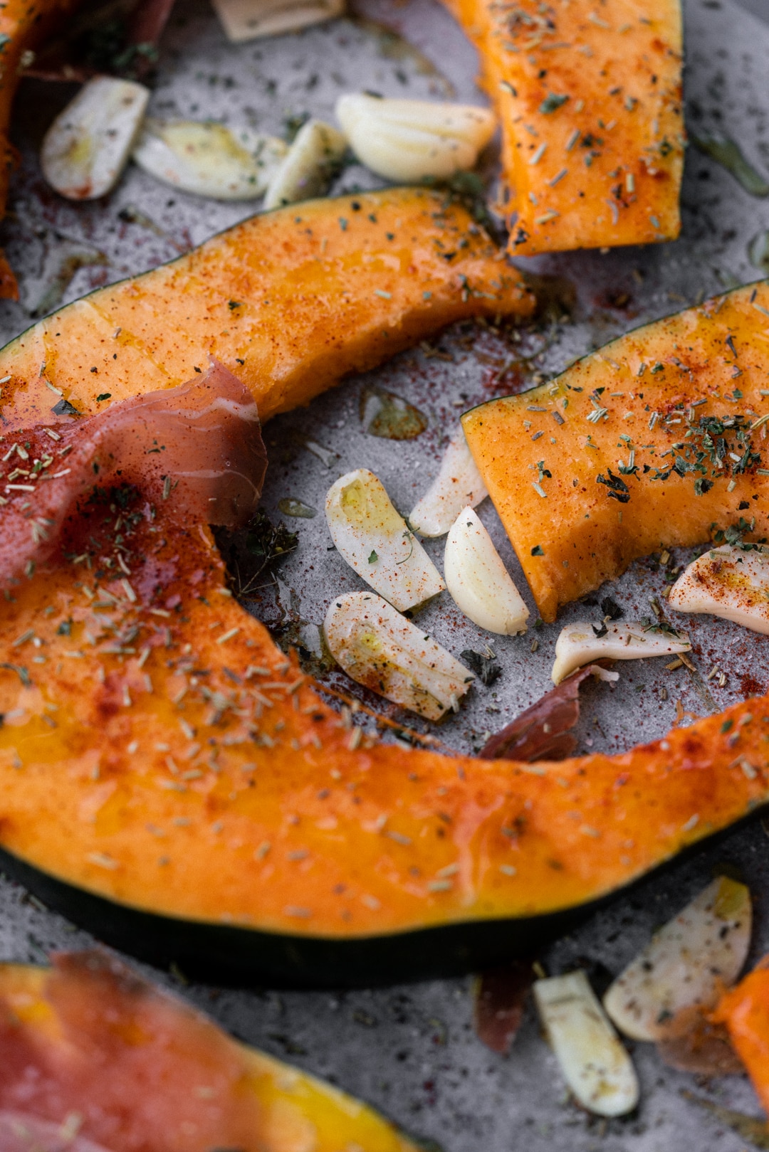 Prosciutto And Garlic Roasted Pumpkin