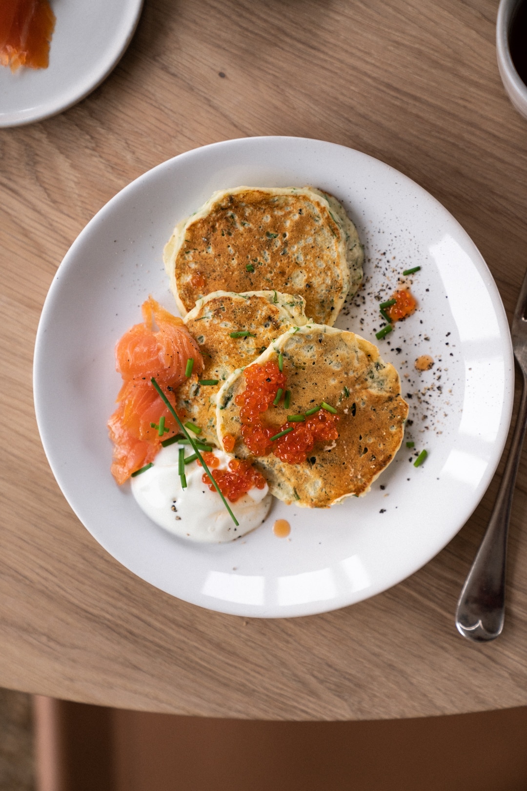 Savoury Ricotta Pancakes With Herbs