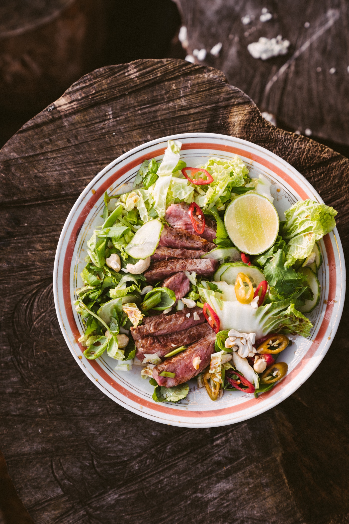 Simple Asian Salad With Beef