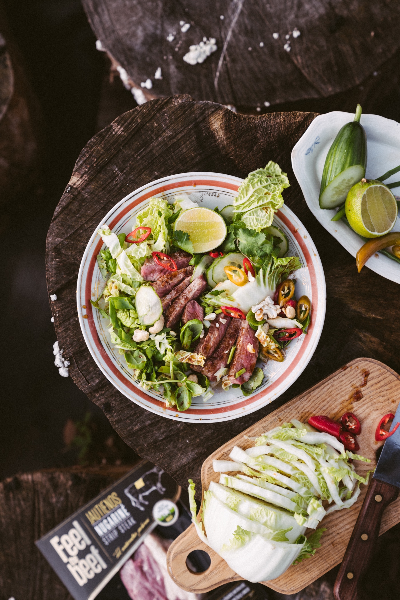 Simple Asian Salad With Beef