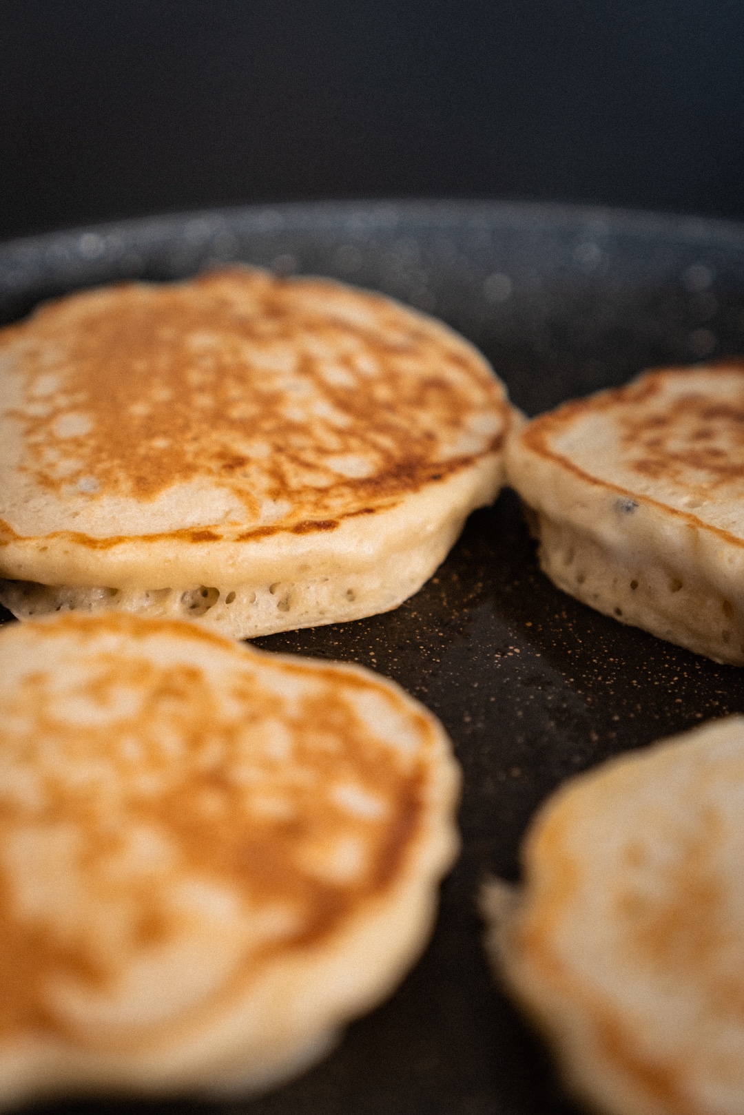 Fluffy Yeast Pancakes With Lemon Drizzle