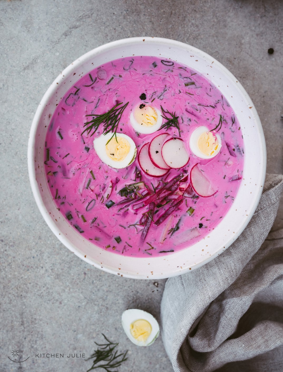 Lithuanian Cold Beetroot Soup