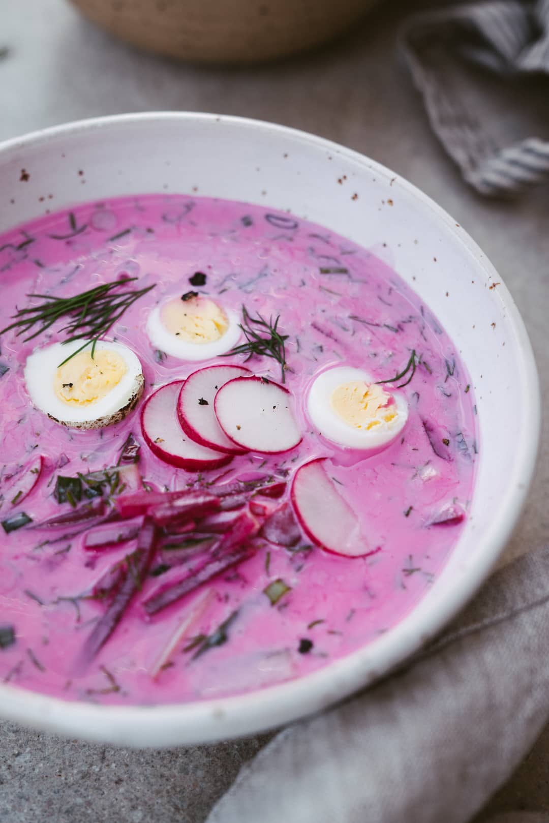 Lithuanian Cold Beetroot Soup