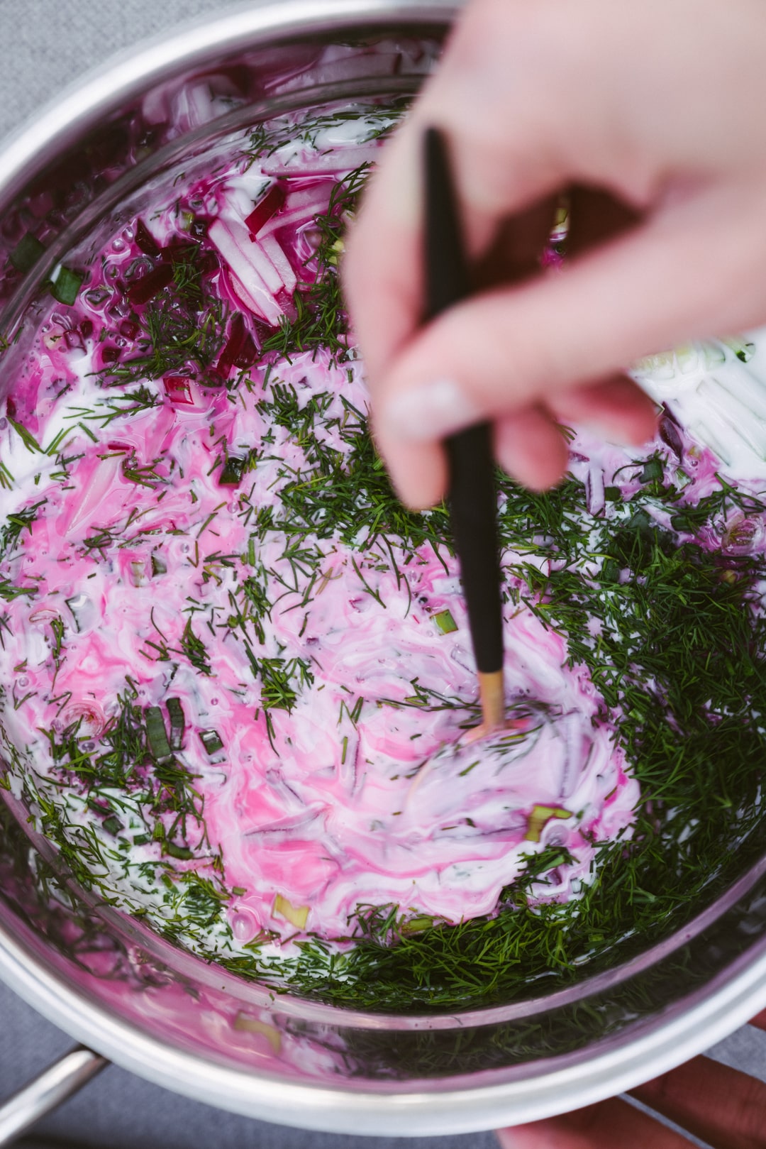 Lithuanian Cold Beetroot Soup