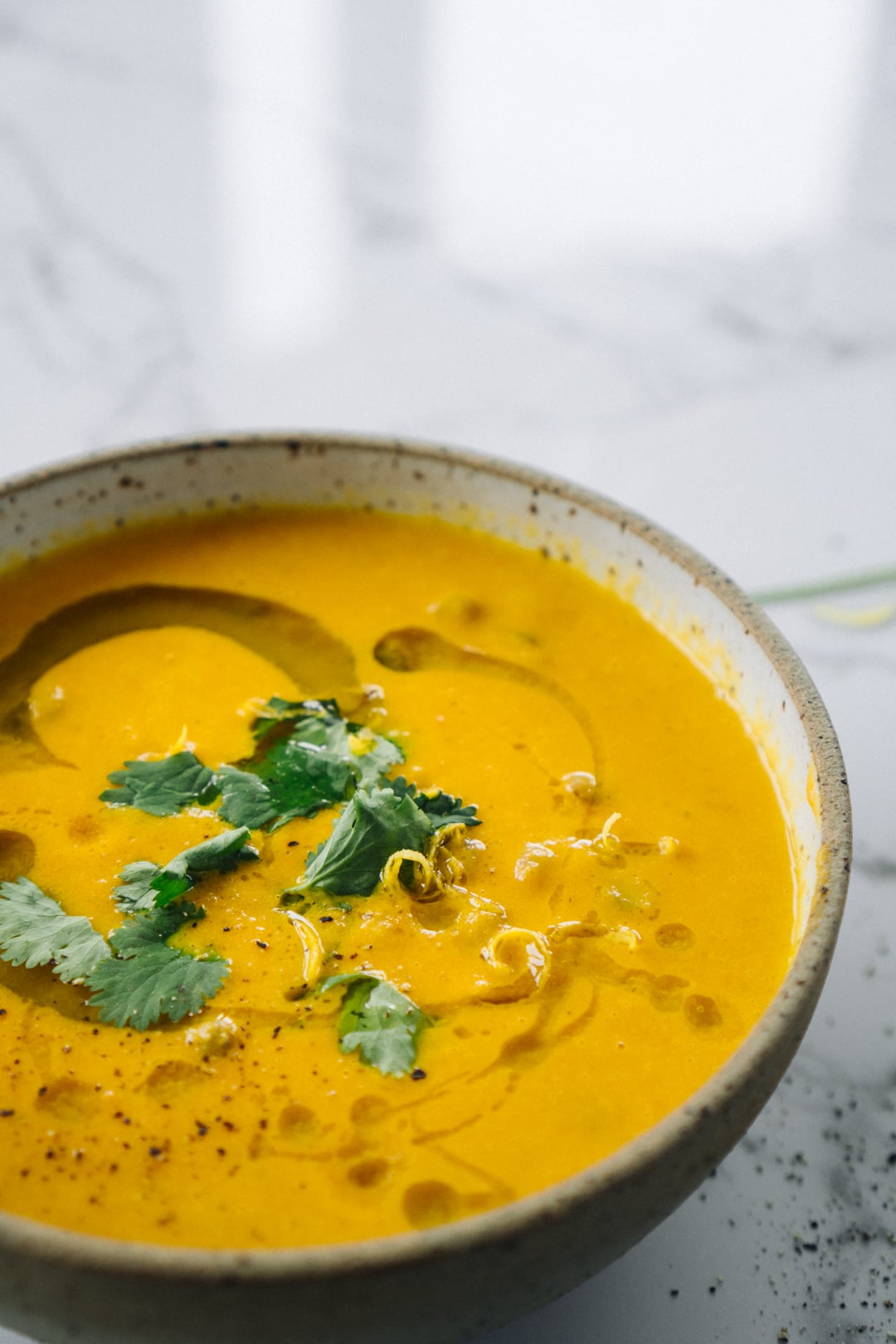 Carrot, Coriander And Coconut Soup