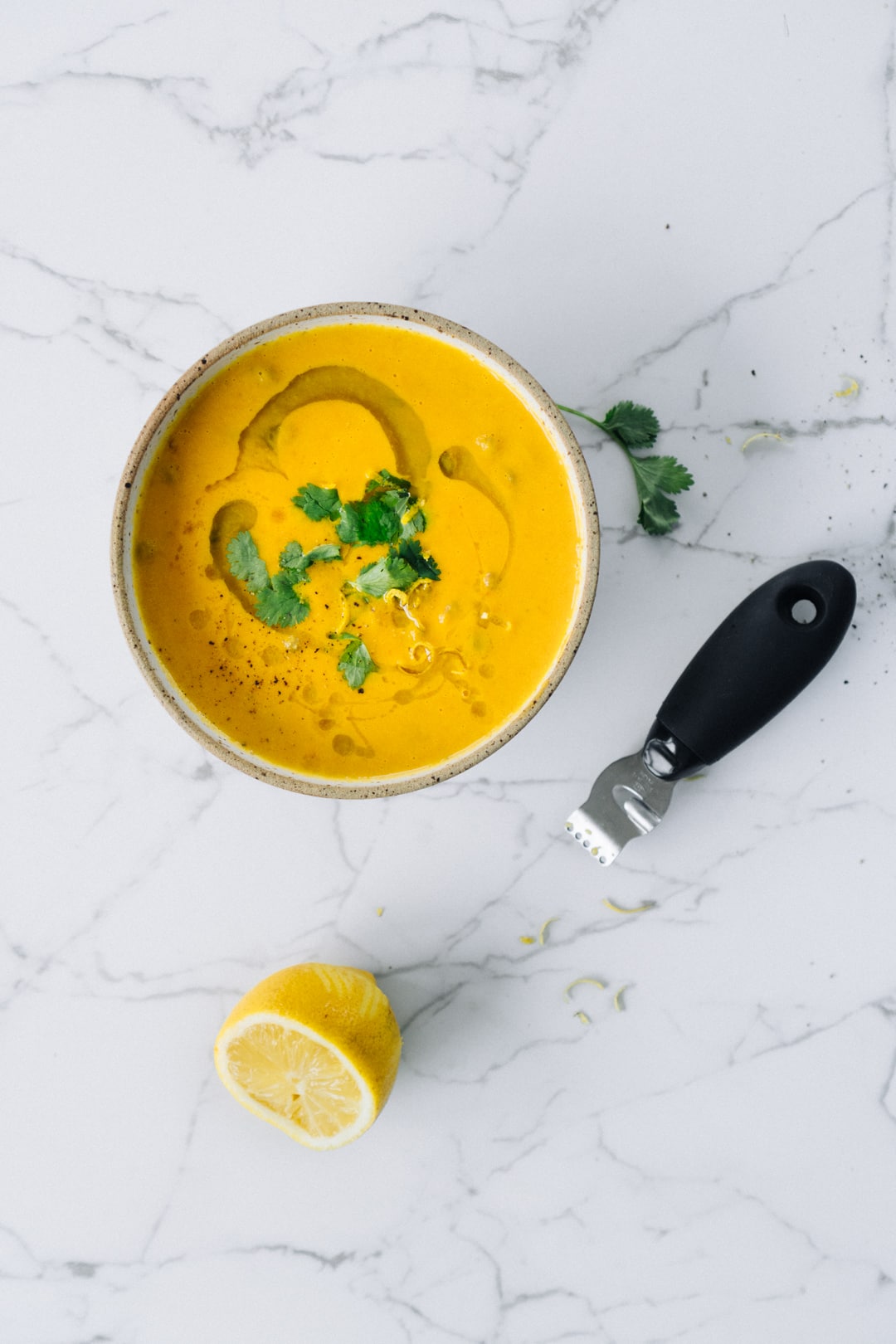 Carrot, Coriander And Coconut Soup