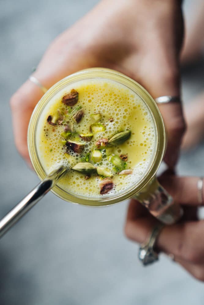 Mango Lassi With Cardamom