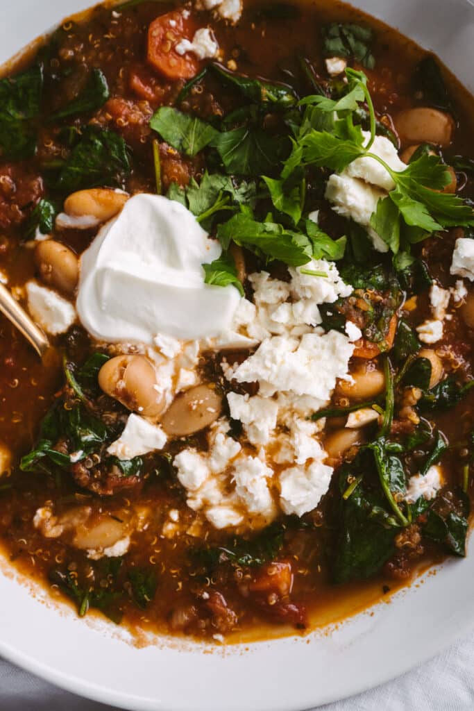 Tomato, Butter Bean And Quinoa Stew