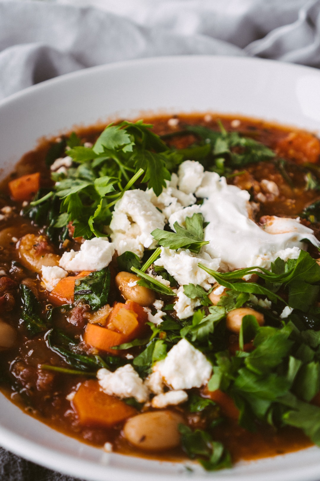 Tomato, Butter Bean And Quinoa Stew