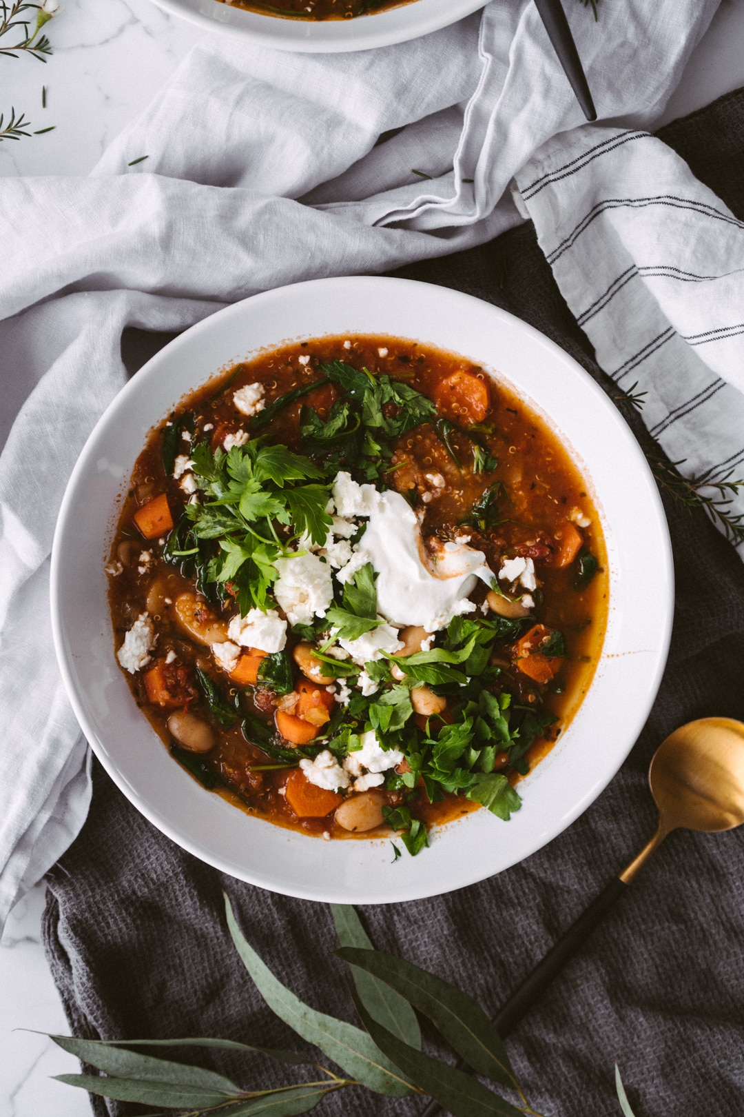 Tomato, Butter Bean And Quinoa Stew