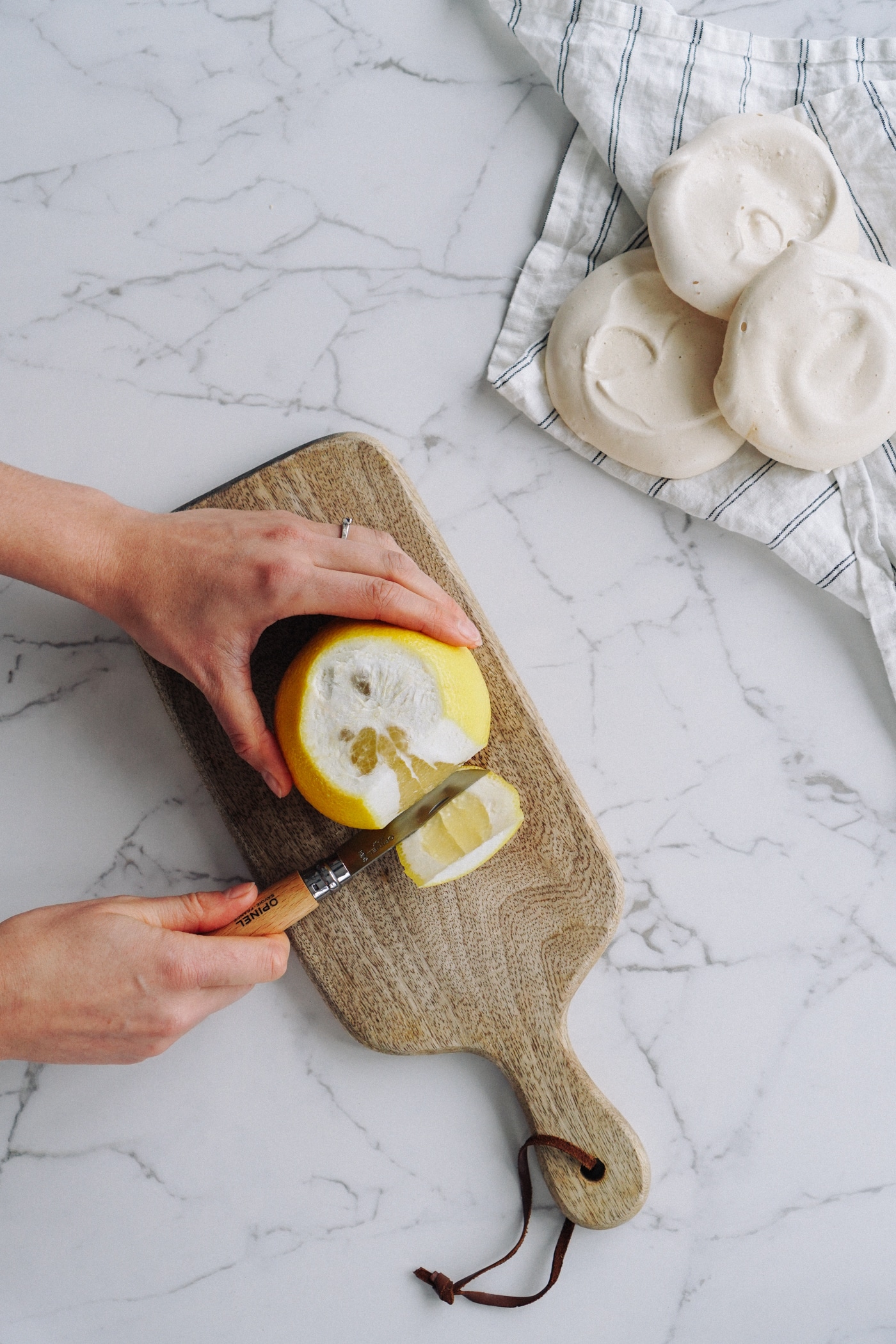 Vegan Citrus Pavlova with Coconut Cream And Thyme