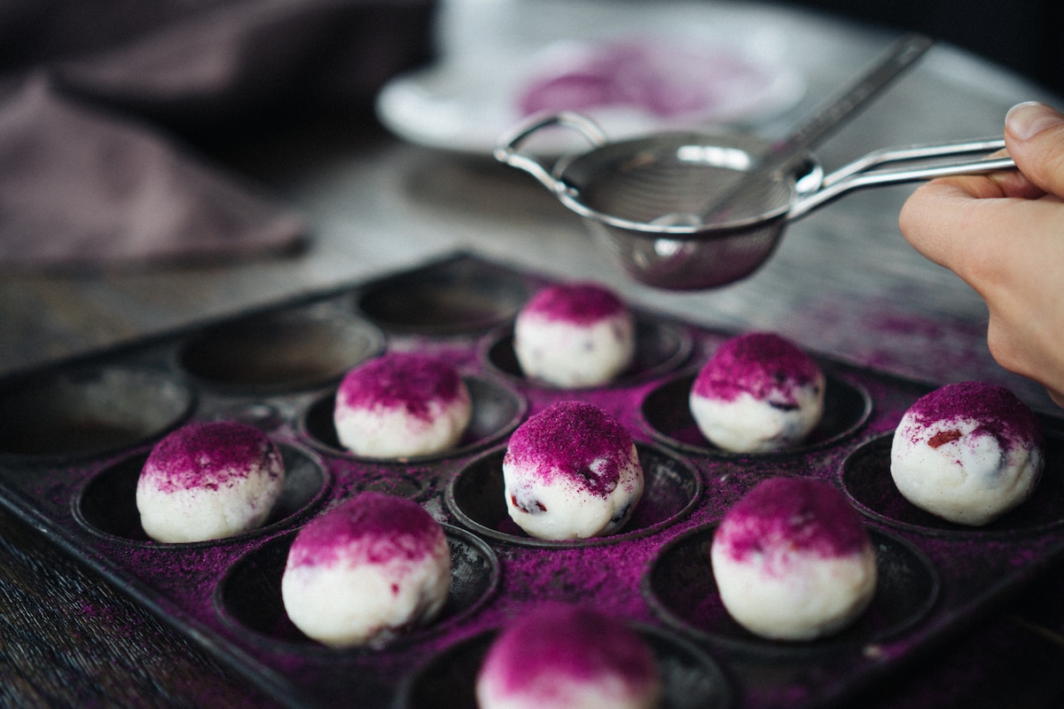 Coconut Butter Energy Balls With Dried Goji And Cranberries