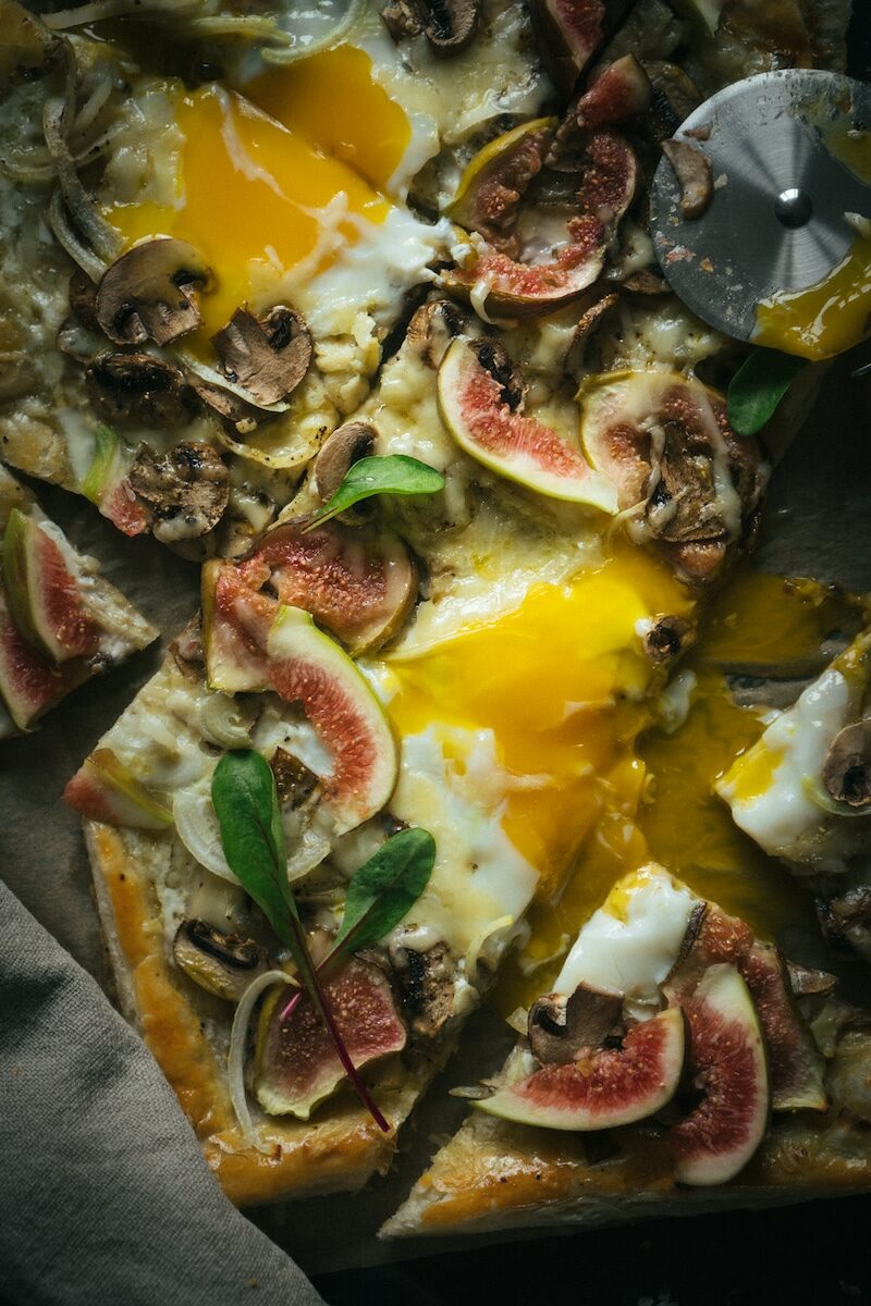 Puff Pastry Tart With Gruyere, Figs And Mushrooms