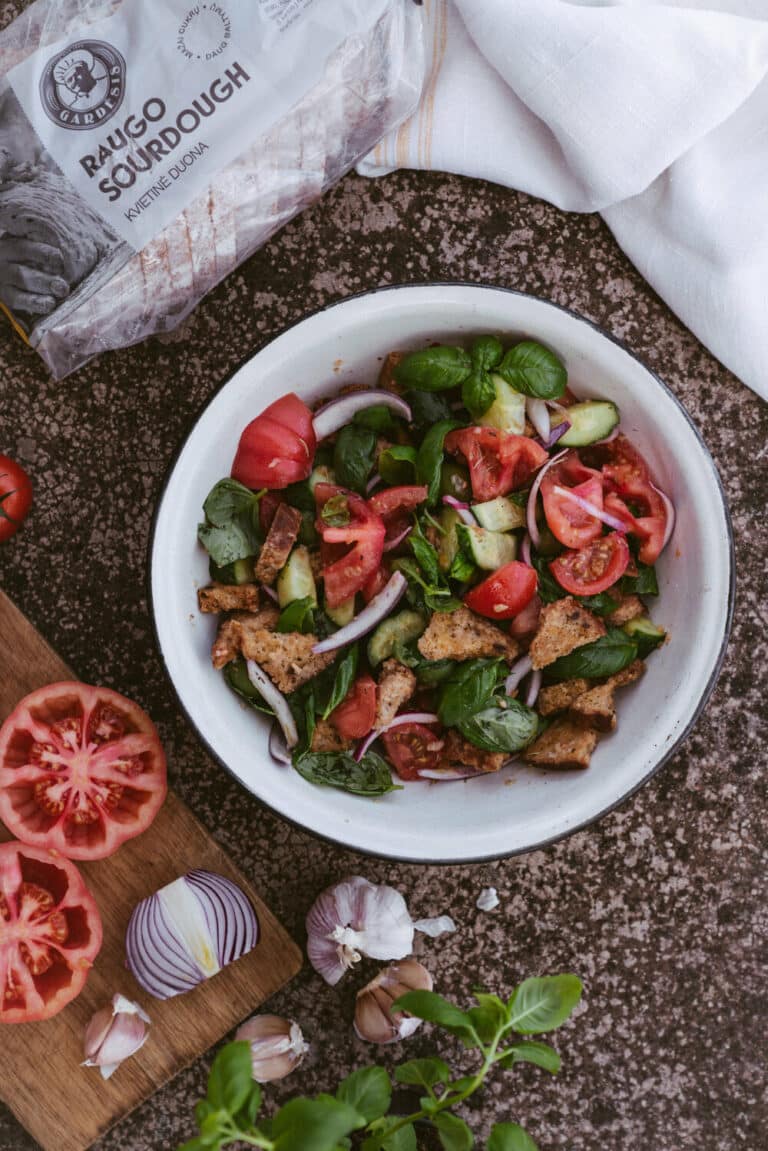 Kitchen Julie Where Healthy Meets Guilty   Garlickybreadandtomatosalad 10 768x1151 